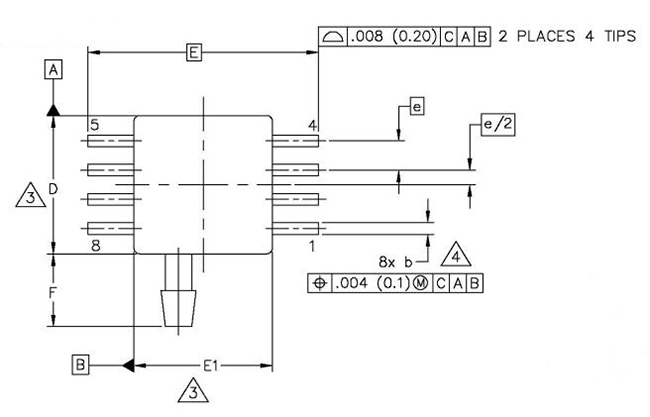 Sensores monolíticos 8-SMD 0 de la presión del silicio del microprocesador MPXV7002GP del circuito integrado