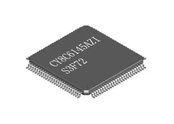 Energía baja superficial dual del soporte LQFP100 de IC CY8C6145AZI-S3F72 del microcontrolador de la CPU