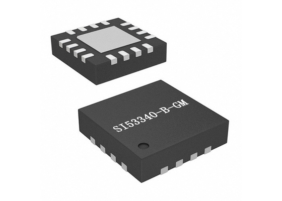 Multiplexor IC 16-VFQFN del almacenador intermediario del Fanout del reloj del chip CI SI53340-B-GM 1.25GHz