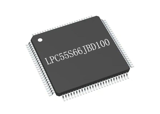Solos componentes del circuito integrado de IC 100LQFP de los microcontroladores de la base LPC55S66JBD100