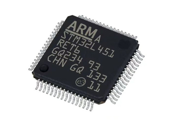 Solo microcontrolador superficial IC del soporte de la base 64-LQFP de STM32L451RET6 80MHz