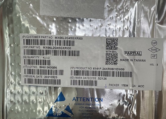 FLASH NI memoria superficial IC del soporte MX66L2G45GXRI00 2Gbit del chip CI 24-TBGA
