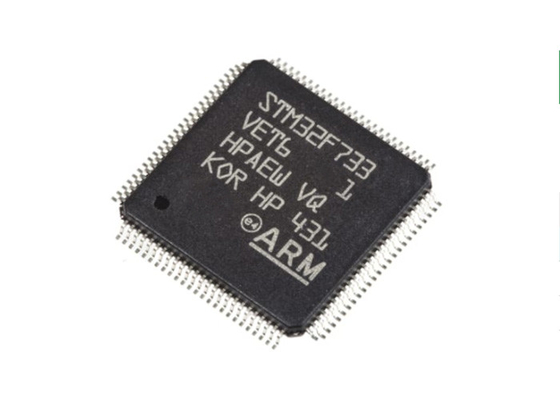 Microcontrolador de destello MCU LQFP100 del microprocesador 512KB del microcontrolador STM32F733VET6