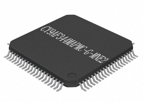 El microcontrolador MCU CY9AF344MAPMC-G-MNE2 integró el chip CI de los microcontroladores QFP80