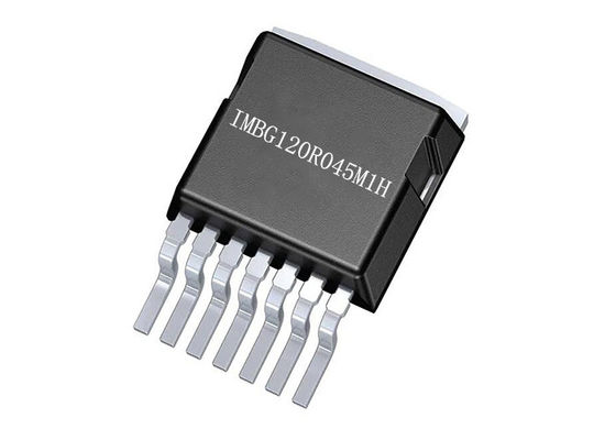 sic transistores TO-263-8 del MOSFET del canal N del MOSFET IMBG120R045M1H del foso 1200V