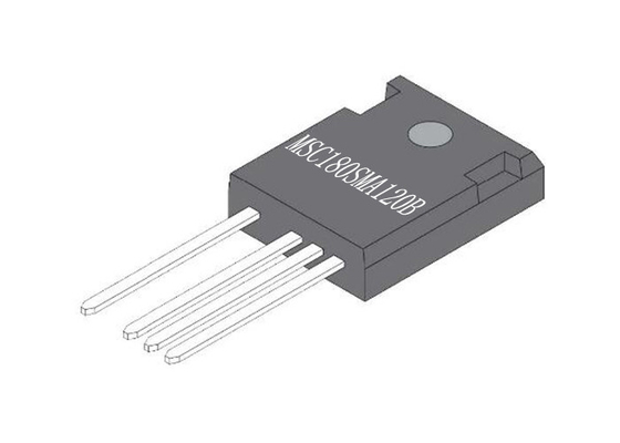 Transistores TO-247-4 del MOSFET del microprocesador MSC180SMA120B 1200V del circuito integrado sic
