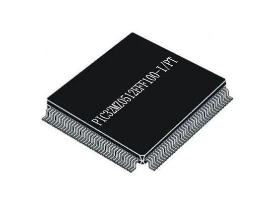 El microprocesador PIC32MZ0512EFF100-I/PT del circuito integrado integró los microcontroladores TQFP100