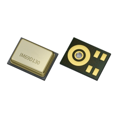 Sensor IC IM69D130V11XTSA2 Micrófono digital MEMS con rango dinámico de 69 dB