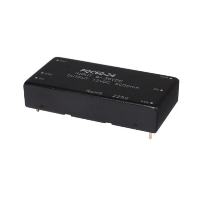 Chip de circuito integrado PQC60-24-S15 60 W Convertidor de corriente continua aislado de salida
