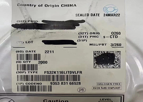 Microcontrolador MCU FS32K116LIT0VLFR 48MHz ARM Cortex-M0+ S32K Microcontrolador IC 48-LQFP