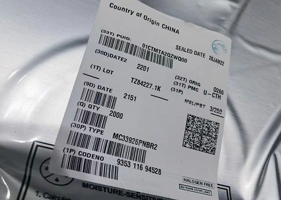 Chip de circuito integrado MC33926PNBR2 5A H-Puente de motor de CC cepillado 32-PQFN