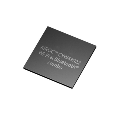 Modulo de comunicación inalámbrica CYW43022CWBT con un solo chip Wi-Fi 5 y BT 5.4 combinado
