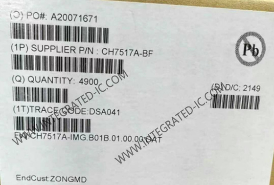 CH7517A Chip de circuito integrado de baja potencia de visualizaciónPort a convertidor VGA QFN-40