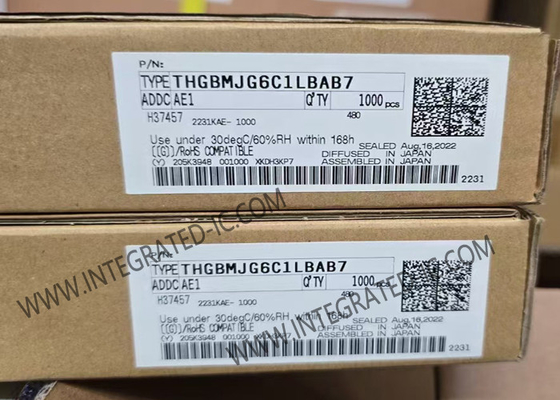 THGBMJG6C1LBAB7 Memoria IC Chip 3.3V 64G-Bit Automotriz NAND Flash Serial e-MMC Memoria