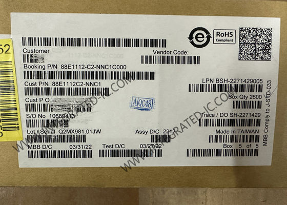 IC Ethernet 88E1112-C2-NNC1C000 Transceptor Ethernet integrado de 10/100/1000 Gigabit
