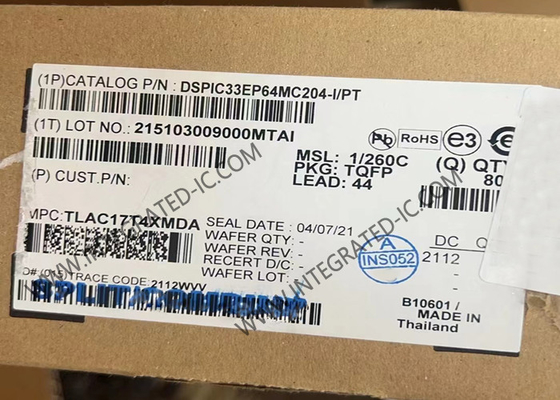 DSPIC33EP64MC204-I/PT Microcontrolador MCU controladores de señal digital de 16 bits TQFP-44
