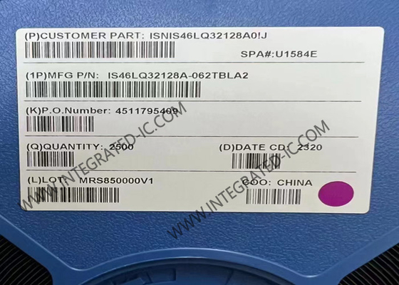 Chip de IC de memoria IS46LQ32128A-062TBLA2 4Gbit 1.6GHz 3.5ns IC de memoria móvil SDRAM