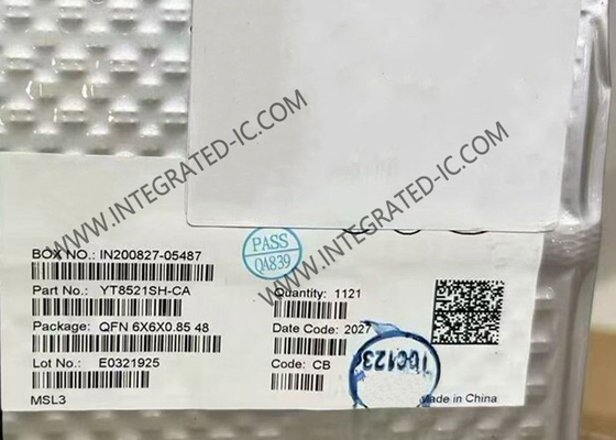 Ethernet IC YT8521SH-CA Puerto único 1000M Ethernet PHY Chip de capa QFN48
