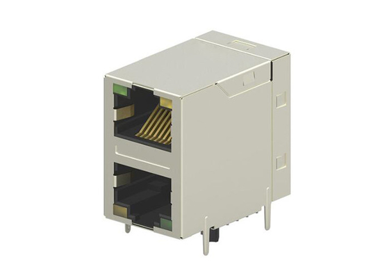 2301997-7 Conectores RJ45 Conectores modulares de dos puertos Conectores industriales RJ45 Mag Jack
