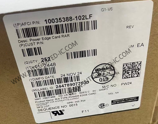Conectores 10035388-102LF Conector de distribución de energía AC/DC de bajo perfil
