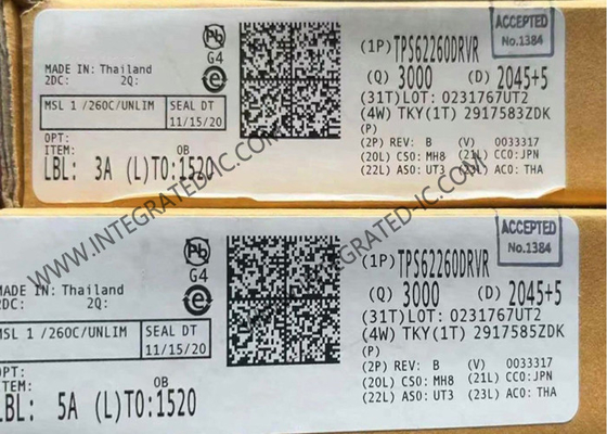 TPS62260DRVR Chip de circuito integrado 600mA Convertidor sincrónico de paso hacia abajo WSON-6