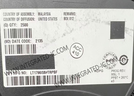 LT1796IS8 Chip de circuito integrado 125kbps Transceptor CAN protegido contra fallas de sobrevoltura