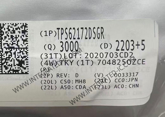 TPS62172DSGR Chip de circuito integrado 3V a 17V 0.5A Conversores de paso a paso con control DCSTM