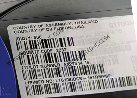 LT6108IDCB-1 Chip de circuito integrado Amplificador de sentido de corriente lateral alto con referencia y comparador