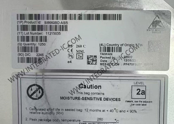 SI8660BD-ASR Chip de circuito integrado 5000Vrms Seis aisladores digitales de canal SOIC16