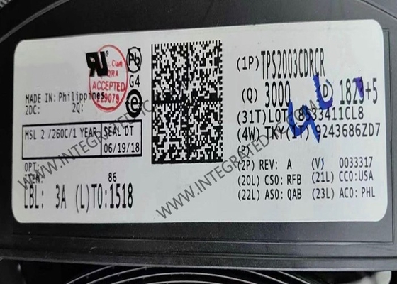 TPS2003CDRCR Chip de circuito integrado Conmutadores de distribución de energía 2A Conmutador de alimentación USB