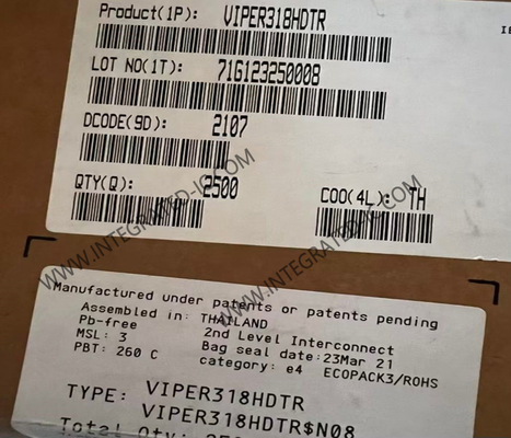 Chip de circuito integrado VIPER318HDTR Convertidor de alto voltaje fuera de línea de ahorro de energía 16-SOIC