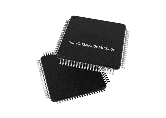 Microcontrolador MCU DSPIC33AK256MPS208-I/PT DSC de un solo núcleo para aplicaciones de control en tiempo real