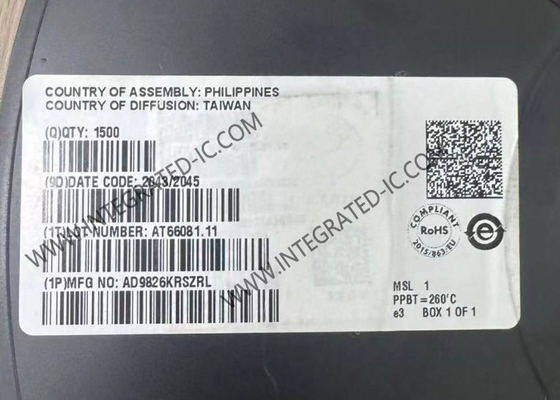 Chip de circuito integrado AD9826KRSZRL, procesador de señal de imagen completo de 16 bits, SSOP-28