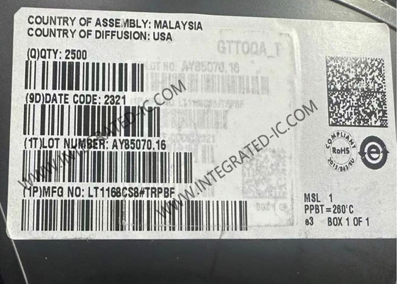 LT1168CS8 Chip de circuito integrado de 400 kHz Amplificadores de instrumentación SOIC8 Amplificador IC