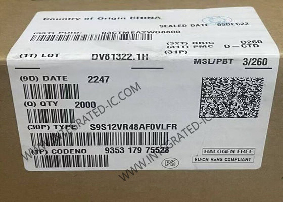 S9S12VR48AF0VLFR Microcontrolador MCU 16-Bit 25MHz S12 MagniV Microcontrolador IC 48-LQFP