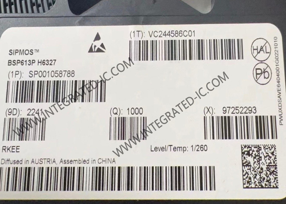 Chip de circuito integrado BSP613P Transistor MOSFET de potencia SIPMOS de canal P de mejora de 60 V