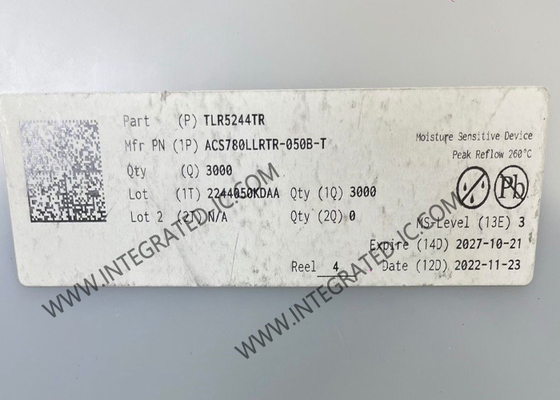 Sensor IC ACS780LLRTR-050B-T Sensor de corriente con conductor de corriente de 200μΩ