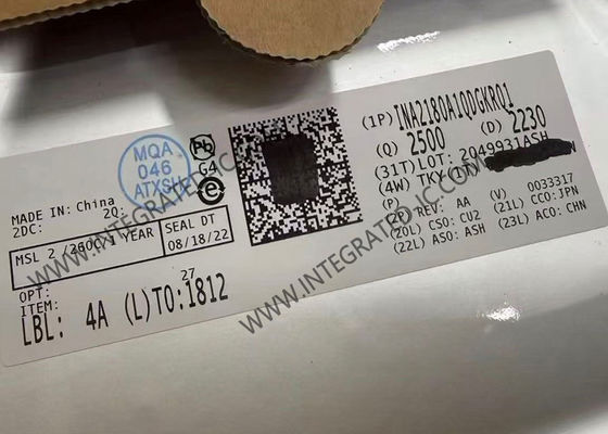 Circuito integrado INA2180A1QDGKRQ1 Amplificador de detección de corriente de 350 kHz VSSOP8