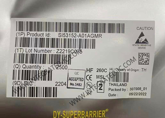 SI53152-A01AGMR Chip de circuito integrado Buffer de reloj PCIe tolerante al espectro ensanchado