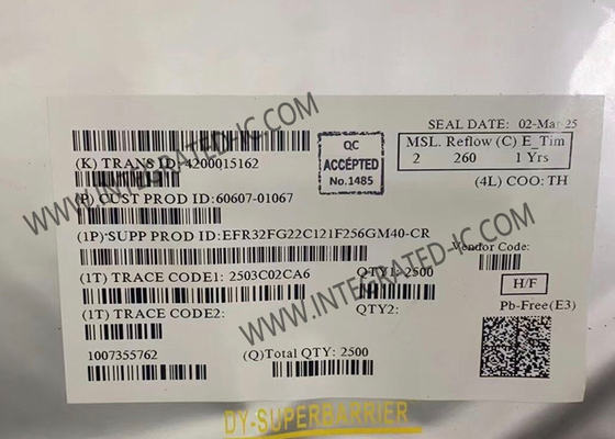 Modulo de comunicación inalámbrica EFR32FG22C121F256GM40-CR SoC inalámbrico de 2,4 GHz de alta integración