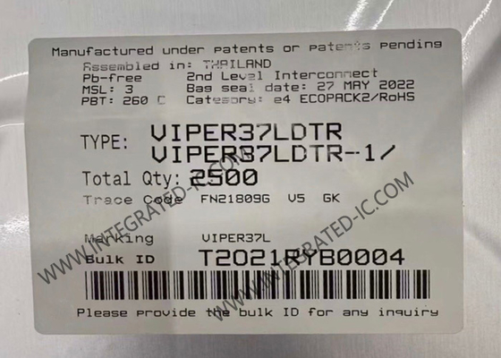 Chip de circuito integrado VIPER37LDTR, convertidor fuera de línea de alto rendimiento y frecuencia fija