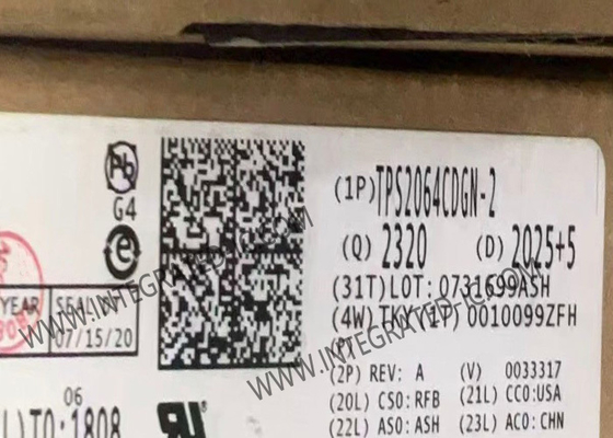 TPS2064CDGN-2 Chip de circuito integrado Conmutadores de distribución de energía HVSSOP8 Conmutador de alimentación USB