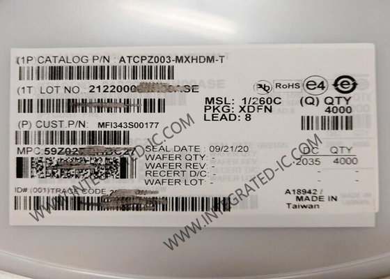 Chip de circuito integrado MFI343S00177, autenticación criptográfica, almacenamiento seguro de claves, IC XDFN8