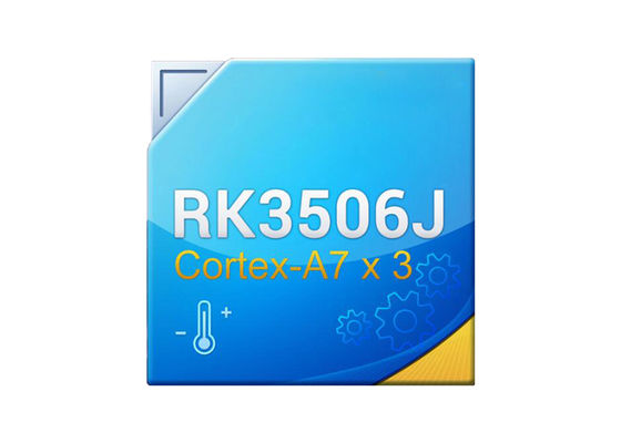 Chip de procesador de inteligencia artificial RK3506J con triple núcleo Cortex A7, frecuencia de 1.5GHz y soporte para el marco de interfaz de usuario LVGL