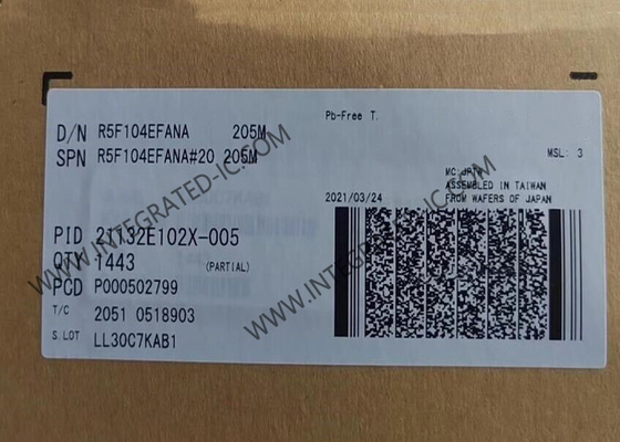 R5F104EFANA Microcontrolador MCU de baja potencia de 16 bits 32MHz RL78/G14 Microcontroladores 40-HWQFN