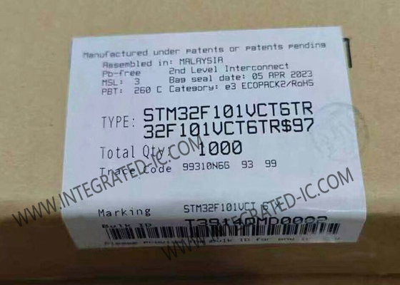 STM32F101VCT6TR Microcontrolador MCU de 32 bits 36MHz ARM Cortex-M3 STM32F1 Microcontrolador 100-LQFP