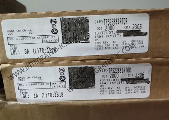 Chip de circuito integrado TPS23881RTQR 8 canales PoE 2 PSE Controller Power Over Ethernet