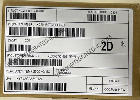 XC7K160T-2FFG676I Circuito integrado de matriz de puertas programable en campo (FPGA) de 12.5 Gb, montaje en superficie