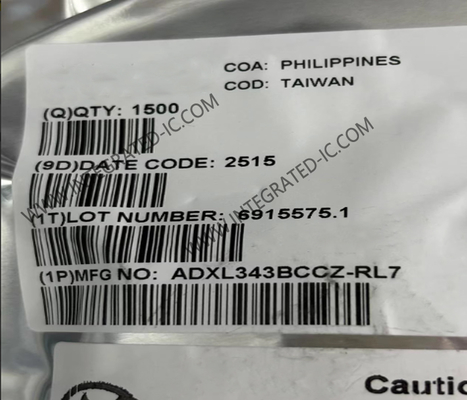 ADXL343BCCZ Sensor IC Acelerómetro digital de 3 ejes LGA-14 Acelerómetro digital MEMS