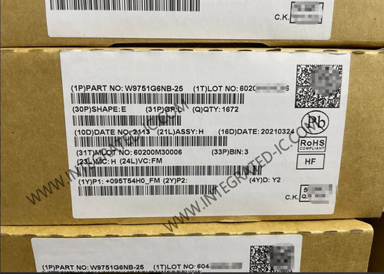 W9751G6NB-25 IC de memoria Chip paralelo de 512 Mbit SDRAM DDR2 IC de memoria